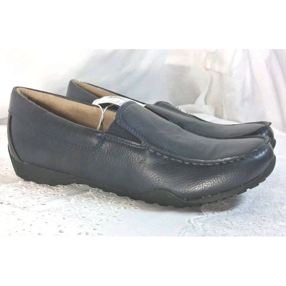 The Children’s Place Boys Slip On Loafers Tidal Blue Youth 6 Dress Shoes
